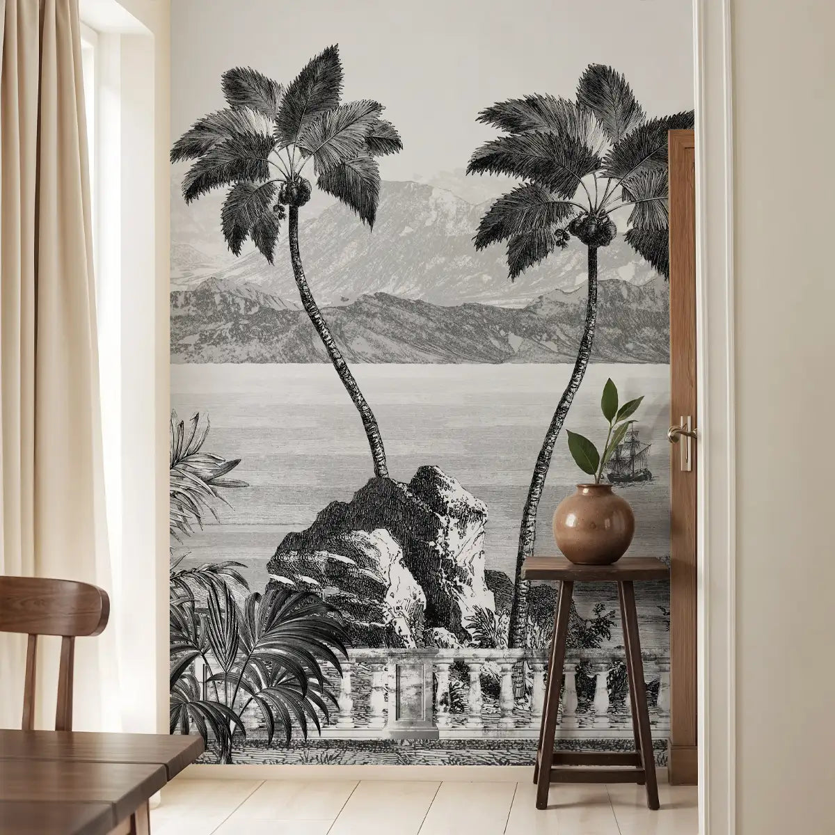 The Beach, Beautiful Wallpaper for Rooms Foyer Area 