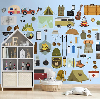 Travel Theme Kids Room Wallpaper Design, Customised Kid room 