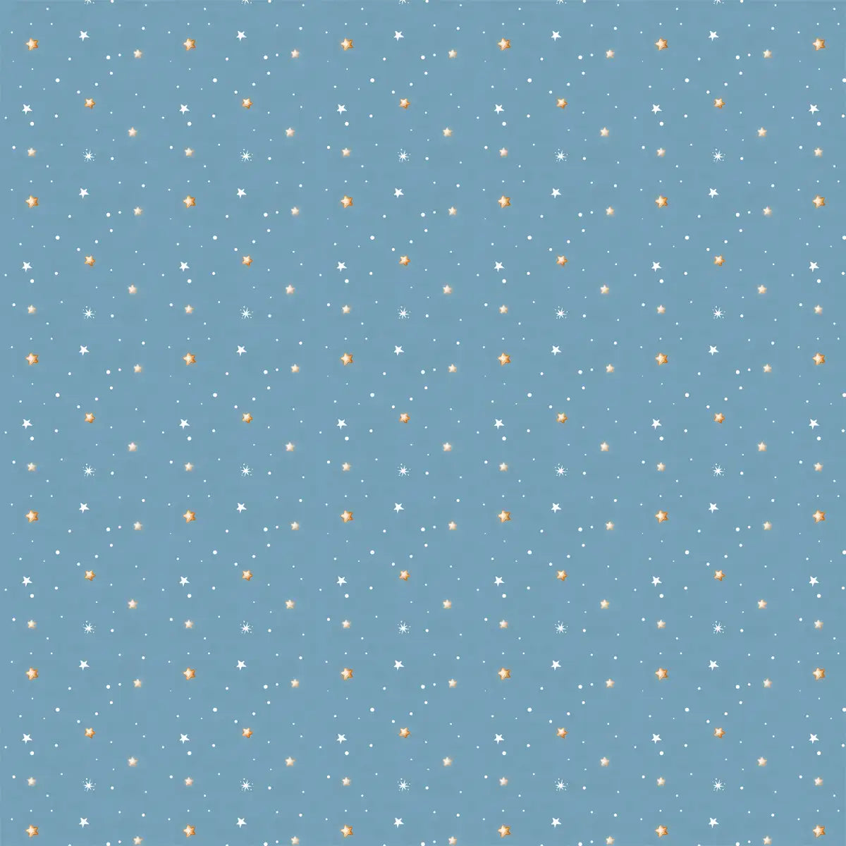 Twinkling Star Blue Repeat Pattern, Design for Kids Room Buy Now