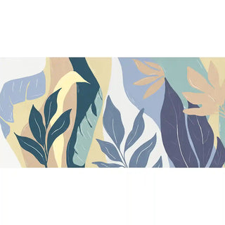 Shop Tropical Abstract Customised Wallpaper for Rooms in Blue, Untamed Canopy By Lifencolors