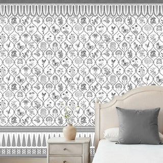 Papier peint Krishna Leela dans la collection Suneherii 