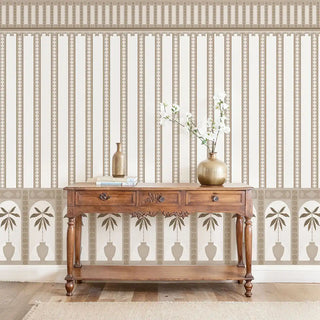 Monsoon Arches Stripes Design Sepia