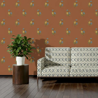 Vasant Floral Design Wallpaper Roll Living Room 