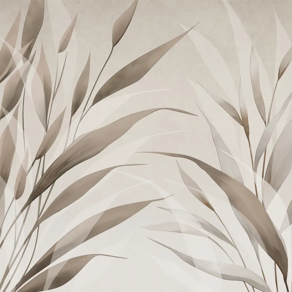 Whispering Blades Soft Mocha Abstract Customised Wallpaper for Rooms Buy Now 