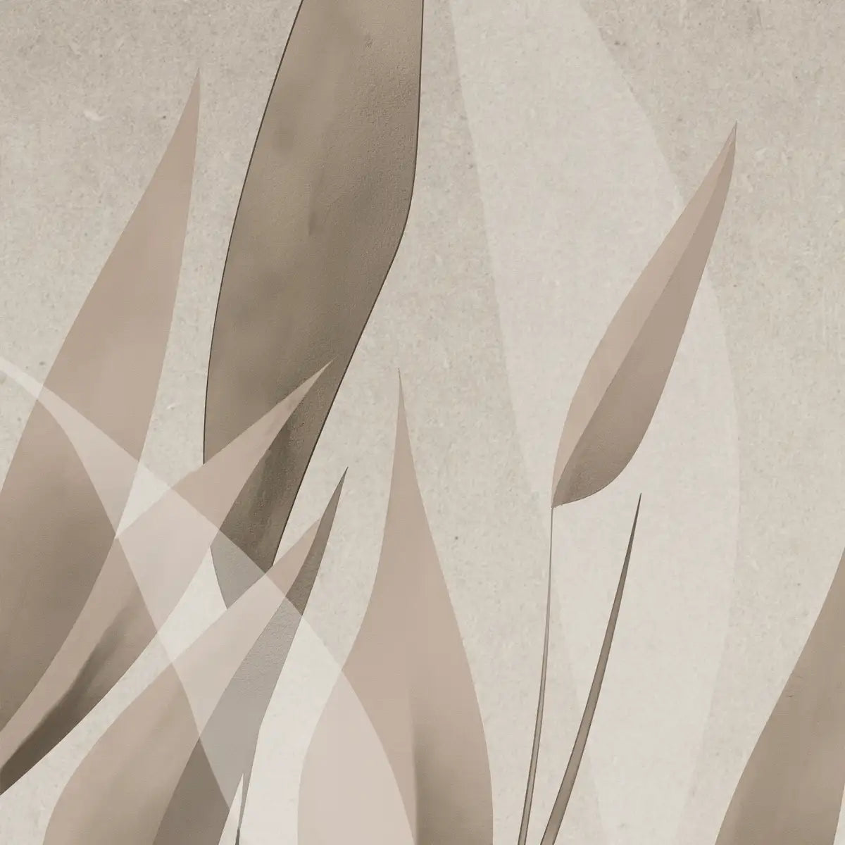 Shop Whispering Blades Soft Mocha Abstract Customised Wallpaper for Rooms By Lifencolors 