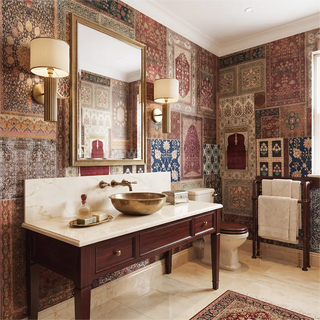 Aalishan Indian Carpet Design Wallpaper | Life n Colors