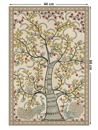 The Anant Vriksha wall art layout with dimensions 44 cm x 66 cm marked for small scale display.