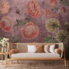 Big Floral Wallpaper for Rooms Blossoms in Twilight