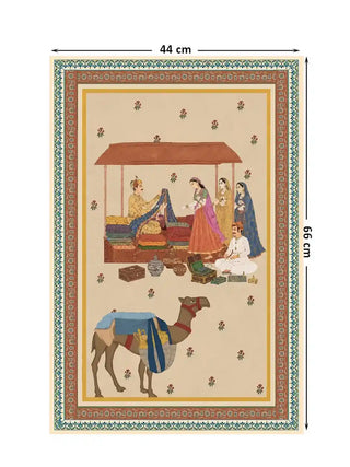 Full pattern layout of the Bazar Heritage wall art, shown in the 44 x 66 cm size