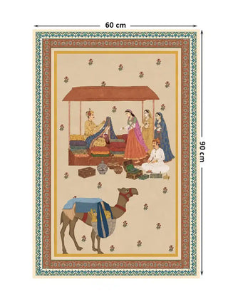 Full pattern layout of the Bazar Heritage wall art, shown in the 60 x 90 cm size