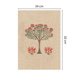 Botanical Bliss Wall Art with size dimensions shown, ideal for adding a natural and calming touch to interiors.