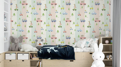 Boy room with Blue Wallpaper by Life n Colors