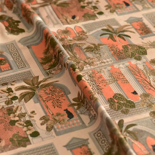 Papier peint 3D pour murs, feuilles blanches et dorées