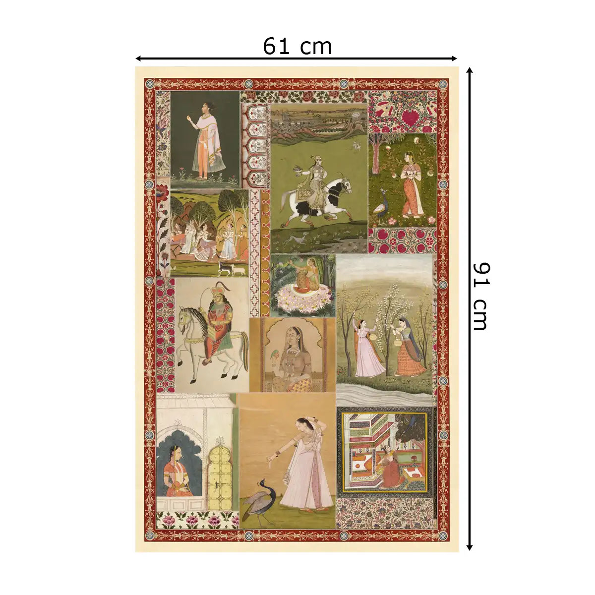 Netri Vintage Indian Painting Wall Art Frameless Digital Print Poster