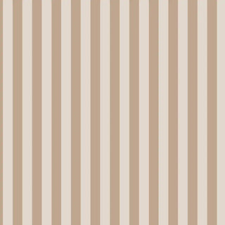 A detailed view of alternating beige and cream vertical stripes in a balanced, refined pattern.
