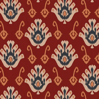 A section of the wallpaper emphasizing the uniform, repeating design of the cultural motifs.
