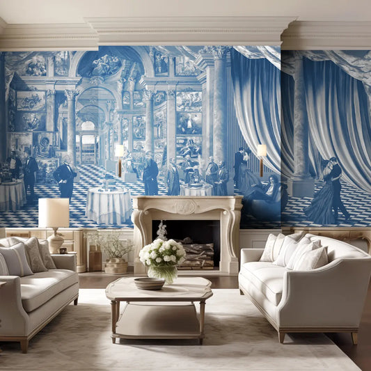 Invention Extravaganza Customised Wallpaper for Walls Blue