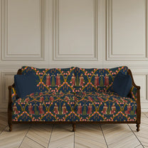 Sofa render of Devotees Sofa and Chairs Upholstery Fabric Bluish Green