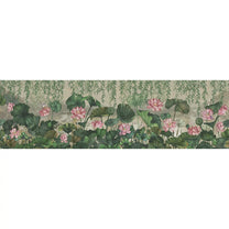 Lotus Garden, Floral Wallpaper for Rooms