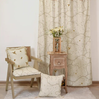 Echo Chinoiserie Readymade Curtain for Windows and Doors