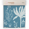 Flora n Fauna Jungle Pattern Curtain Unstitched Fabric Blue & White