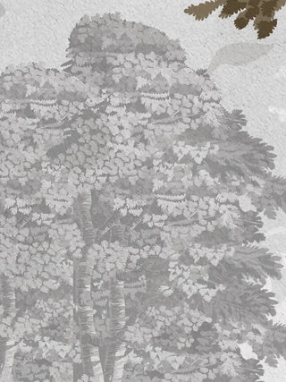 A close-up of the French Life wall art showing the domed and turreted riverside townscape in the background.