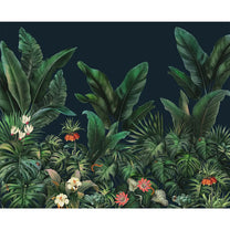 Shop Midnight Flora Nature Theme Wallpaper, Customised By Lifencolors