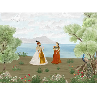 Mughal Theme Indian Wallpaper Design