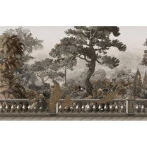 Peacock Garden, Jungle Theme Wallpaper for Walls Vintage Sepia Buy Now 