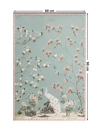 Overview of the full Grace Embrace design including songbirds and magnolias with 60 cm by 90 cm dimensions.