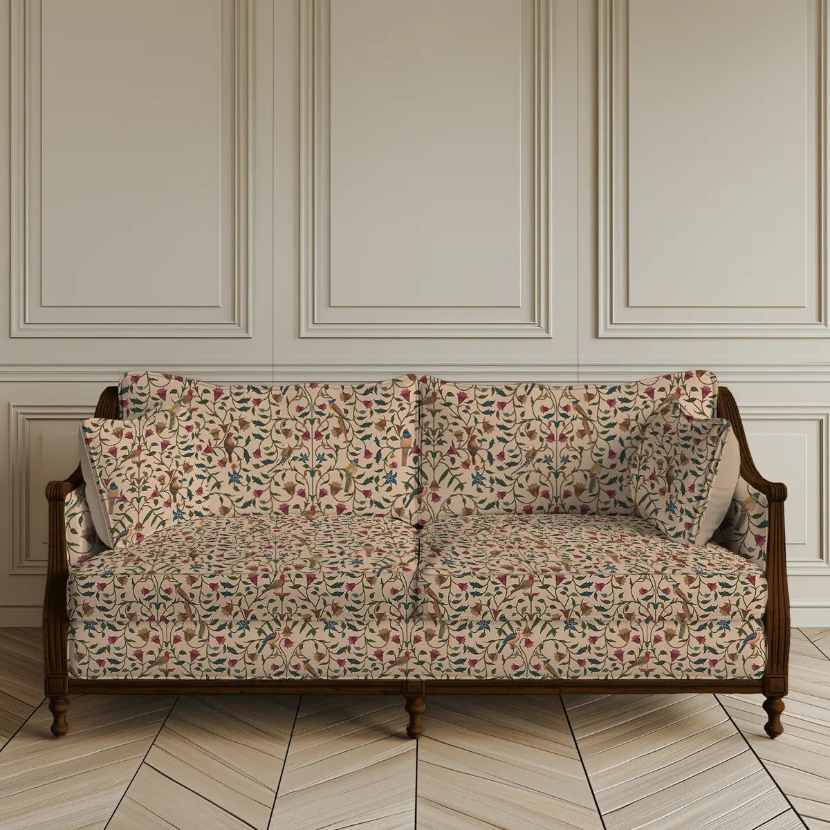 Gulbahar Sofa and Chairs Upholstery Fabric Beige By Lifencolors