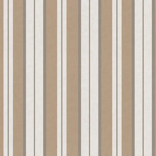 Close-up of Heritage Beige & Cream Stripe Wallpaper Roll showing vertical beige and cream stripes with fine detailing that enhances depth and a contemporary finish.