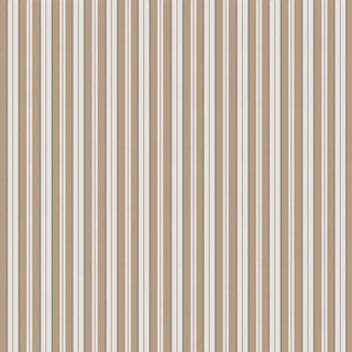 Full patterned view of Heritage Beige & Cream Stripe Wallpaper Roll with alternating beige and cream stripes, offering a clean and versatile backdrop for interiors.