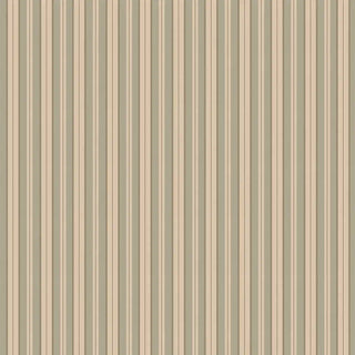 Full patterned view of Heritage Olive & Beige Stripe Wallpaper Roll with vertical olive and beige stripes in a balanced arrangement, ideal for classic interiors.