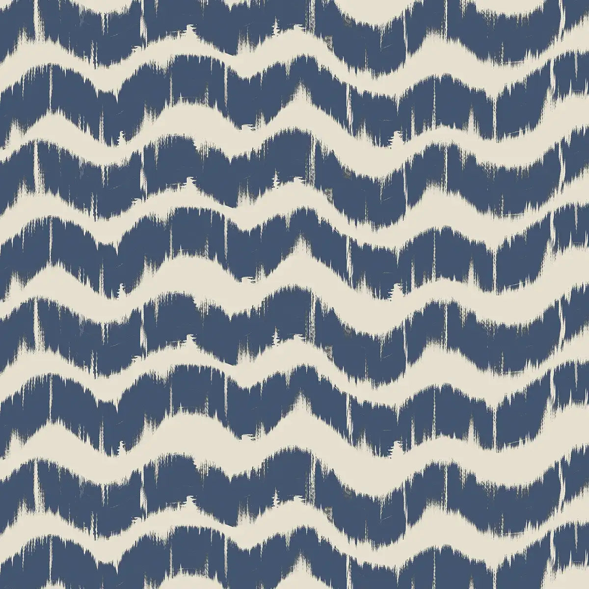 Indigo Waves Modern Abstract Wallpaper for Walls Blue , waves, Shop now