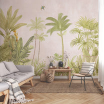 A Jungle Village, Nature Theme Wallpaper, Customised