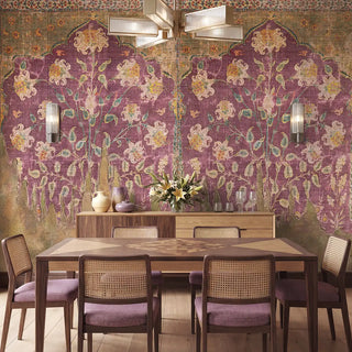 Wall Wallpaper for Living Room with Artful Design - Life n Colors, view-dining-room