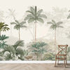 Kovalam Paradise, Palms Wallpaper for Rooms, Green, Customised (Copy)