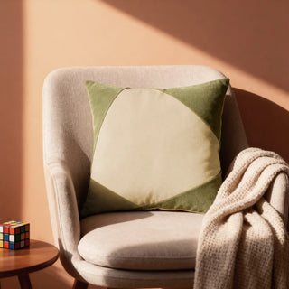 Lifencolors Corner Caps throw pillow cover with decorative corner details