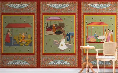 Meena Bazar Wallpaper by Life n Colors
