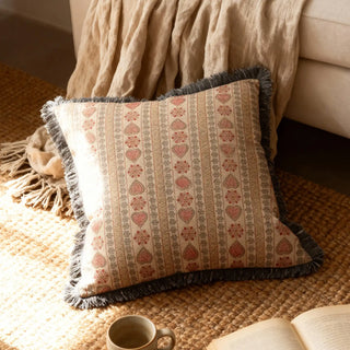 Lifencolors Sarangi cushion cover with classical Indian artistic design