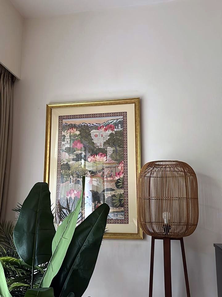 Mewar Wall Art, Portrait in a customer's home