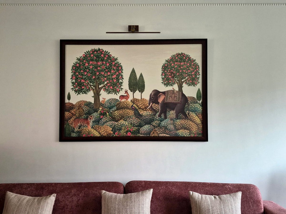 Rajasi Van Wall Art in a customer's home