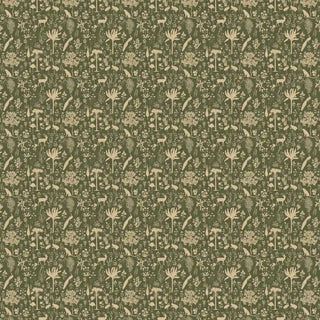 Shop Flora n fauna Tropical Wallpaper Roll in Cream & Forest Green By Lifencolors