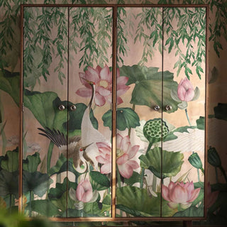 Lotus Garden Wallpaper used on a wallpaper view-wardrobe