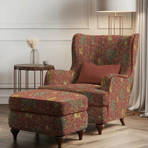 majestica Sofa and Chairs Upholstery Fabric Rust Color LifenColors