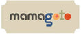Logo of mamagoto on a beige background