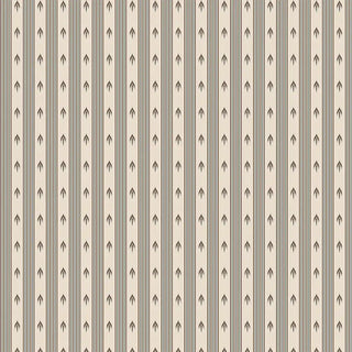 Full patterned view of Modern Brown & Beige Arrow Stripe Wallpaper Roll highlighting the repeating vertical stripes and arrow motifs, perfect for modern interiors.