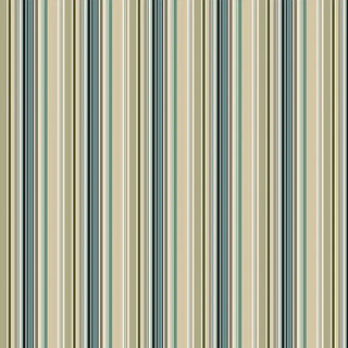 Full patterned view of Modern Green & Teal Layered Stripe Wallpaper Roll with multi-width stripes in green, teal, beige, and cream, adding a fresh dynamic.