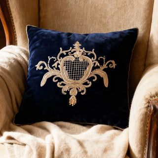 moodshot of jewels of nizam velvet cushion by lifencolors